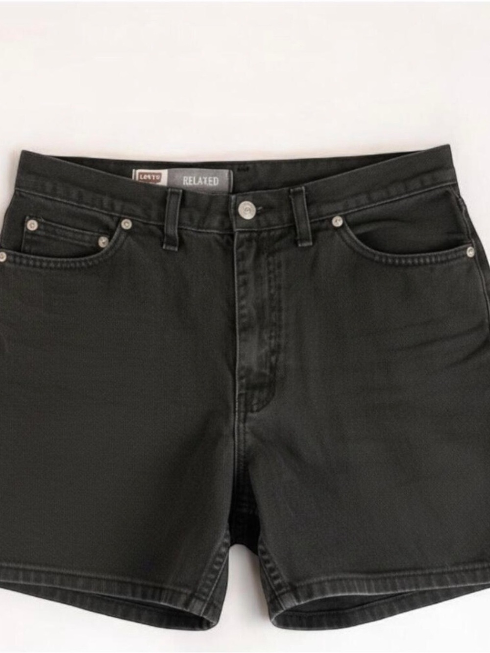 Faded Glory Vintage Black Solid Shorts Womens 12 Large